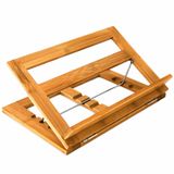 Relaxdays Boekenstandaard Bamboe Hout 3 standen