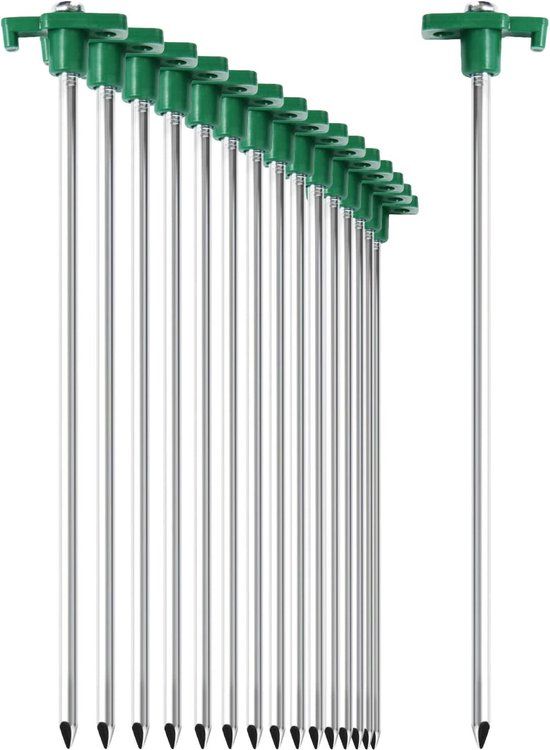 com-four® 16 x Stalen Tentharingen