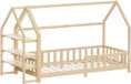 ML-Design Kinderbed Huisbed 90x200 cm Natuurlijk Dennenhout