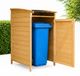 Mucola - Boîte à ordures, boîte à ordures brune, revêtement de la boîte à ordures, boîte à ordures 240l, maison de jardin, boîte à outils, maison à outils, extension du bois, maison à outils