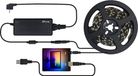 DrPhone AuraGlow Pro Ambient LED Strip 3 mètre – Rétroéclairage RVB pour moniteur PC Windows – TV uniquement via PC Windows