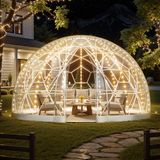 VEVOR Garden Dome 3,6x2,2m Bubble Tent Igloo Camping PVC Dome Tent 4-7 Personen