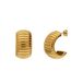 Lucardi Dames Stainless steel oorknoppen voor dames - Oorbellen - Staal - Goudkleurig