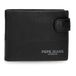 Pepe Jeans Ithaca Horizontale portemonnee met kliksluiting, zwart, 11 x 8,5 x 1 cm, leer van Joumma Bags