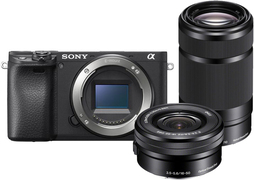 Sony A6400 body zwart + 16-50MM + 55-210MM