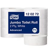 Tork Jumbo Toiletpapier Wit T1, Advanced, 2-laags, 6 x 1800 vellen, 120272