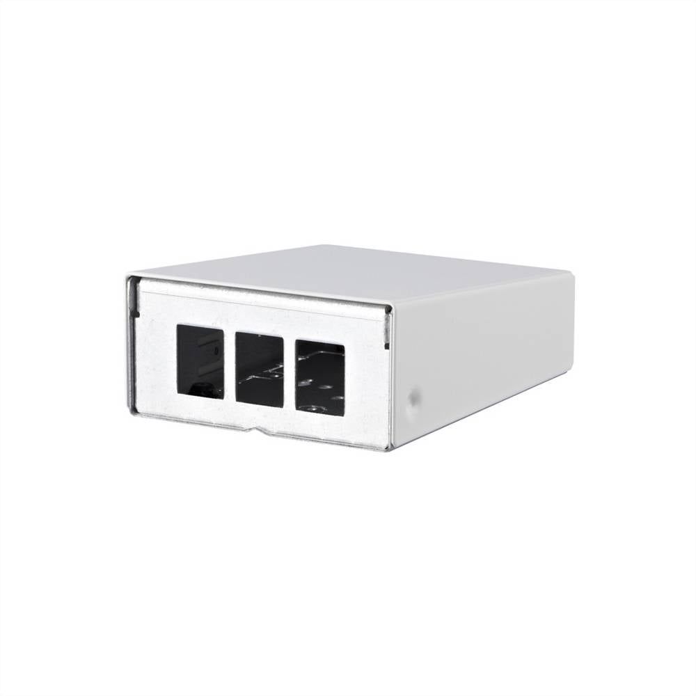 METZ CONNECT Keystone AP-behuizing 3 poorten zuiver wit RAL9010