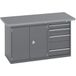 BOTT Eilandwerkbank Cubio lino - Complete kast 4 laden
