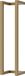 Fortifura Calvi Handdoekrek - 60x12.5x12.5cm - PVD - geborsteld messing (goud)