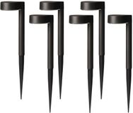 Sunnydays Solar Glow Tuinlampen / Prikspot - 12 stuks - Zwart - Kunststof - Waterbestendig - 31 cm