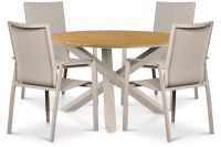 Lifestyle Garden Furniture Lifestyle Lifestyle Ultimate/Ancona 125 cm dining tuinset 5-delig