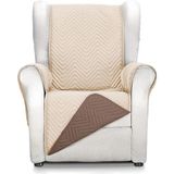 ECOMMERC3 Stoelhoes voor 1-zitsstoel, maximaal comfort en volledige pasvorm, voor 1-zitsstoelen en relaxstoelen, beige/bruin