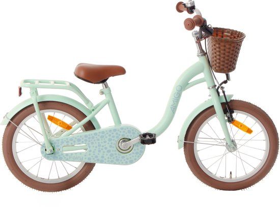 AMIGO Fairy Meisjesfiets 18 Inch - Kinderfiets - Mintgroen