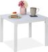 Merkloos Balkontafel met houtlook - Wit - 39 x 52 x 48 cm