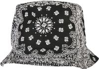 Flexfit Bandana Print Bucket Hat / Vissershoed - Zwart