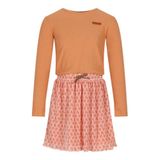 NONO A-lijn gebloemde jurk - oranje