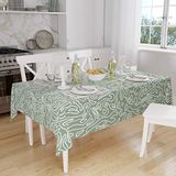 Bonamaison Tafelkleed, Anti-Mold, Sneldrogend, Waterdicht, 100% Polyester Tafellaken, Willekeurig patroon, 140 x 160 Cm