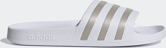 Adidas Adilette Aqua Sandalen Heren, footwear white/platin metal/footwear white