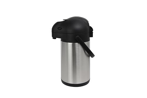 METRO Professional Pompkan APGH50, 5 liter, thermoskan, dubbelwandig, met handvat, roestvrij staal (1,9 L)