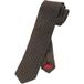 OLYMP Slim cravate brun foncé, motif