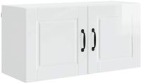 vidaXL Wandkast PORTO Hoogglans wit 80 x 31 x 40 cm Bewerkt hout