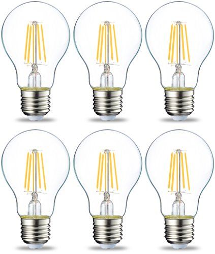 AmazonBasics LED E27 Edison schroeflamp - 4,3W (vervangt 40W) - Set van 6