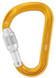 Petzl Attache screw lock compacte karabiner geel