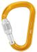 Petzl Attache screw lock compacte karabiner geel