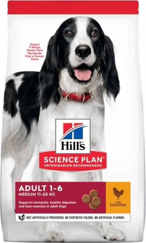 Hill's Science Plan Canine Adult Medium Kip 14 kg