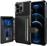 Selected by GSMpunt.nl Portemonnee Hoesje Geschikt voor Apple iPhone 13 Pro - Back Cover met Pasjeshouder - Telefoonhoesje voor Pinpas - Kaarthouder op Achterkant - Case met Magneet Zwart