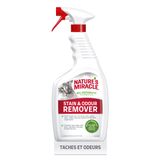 Nature's Miracle Vaporisateur Éliminateur pour taches et odeurs organiques des chats - urine, excréments, vomis – Action Bio-Enzymatique – Multi-surfaces – Parfum Agrumes – 709 ml