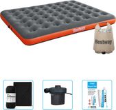Bestway Luchtbed - 2-Persoons - 152 x 203 x 22 cm - Grijs/Oranje