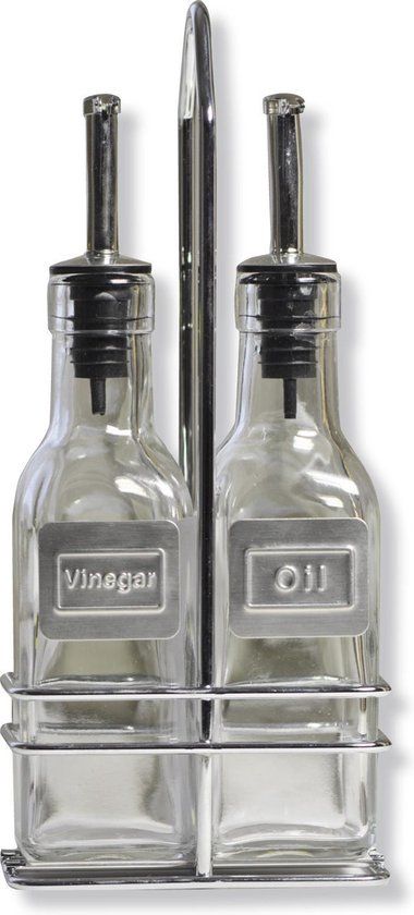 Point-Virgule Olie- en azijnset - Glas - 150ml - Wit