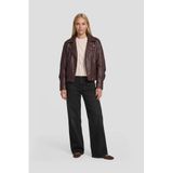 Suncoo faux fur jas - donkerrood