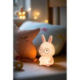 Fischer & Honsel Josie - veilleuse - 9 x 9 x 16,3 cm - LED RGBW de 0,4W incl. - rose