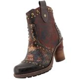 Mustang Dames Enkellaarsjes Bruin 15M0162012/mokka-multi