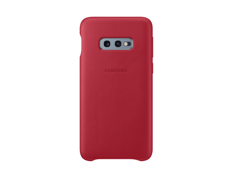 Samsung EF-VG970 - Hoesje voor mobiele telefoon - Rood - Leer - Galaxy S10e