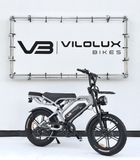 Vilolux Fatbike V20 Pro 2026 model - Elektrisch - Nardo Grey - 20 Inch - Shimano Motor