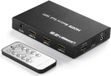 UGREEN Splitter de signal HDMI : 4 entrées HDMI, 2 sorties HDMI, commutateur/répartiteur, 4K/FullHD, noir (40216)