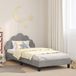 Maison Exclusive Cadre de lit pour enfant avec tête de lit, gris clair, 80 x 200 cm, velours