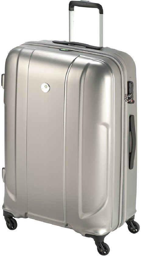 Princess Traveller Sumatra - Hardcase Reiskoffer - Zilver - 75cm - TSA Slot - rPET