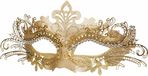 Merkloos Venetiaans kunststof oogmasker goud