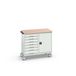 Bott Verso Mobiele Kast | 1050x600x980mm | 7 Laden | 1 Deur | MPX Top | RAL 7035