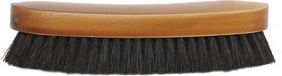 Houten kledingborstel met paardenhaar 17 cm - Kleding afstoffen
