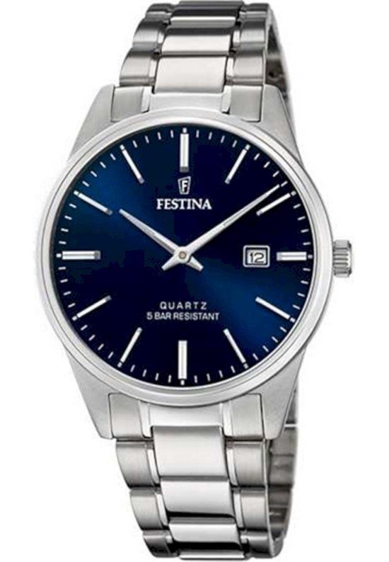 Festina F20511/3 Heren Horloge - Zilverkleurig - Mineraalglas - Quartz - 39.5 mm