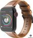 Strap-it Luxe leren band - Bruin - Geschikt voor Apple Watch Series 1-11/SE (38/40/41/42mm)
