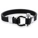 Mendes LGT Jewels Nautische heren armband Edelstaal Anker Leer Zwart