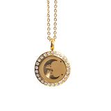 Mystic Moments Mystieke Maan | Aromatherapie Olie Diffuser Gouden Ketting Locket met Pad