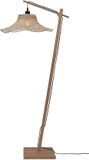 GOOD&MOJO Vloerlamp Ibiza - Bamboe - 77x50x150cm - Bohemian - Staande lampen voor Woonkamer - Slaapkamer