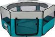 Trixie Puppy Ren - Turquoise/Gris - 130 x 130 x 55 cm - Pour Petits Animaux